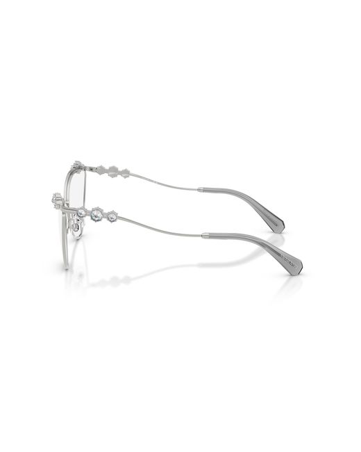 Swarovski Black Sk1033 4001 Optical Frames Metal Cat Eye Normal