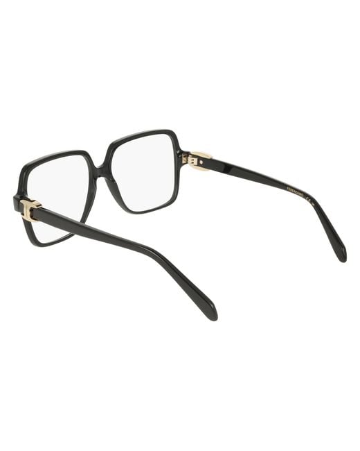 Ferragamo Black Sf3058 001 Optical Frames Acetate Squared Normal