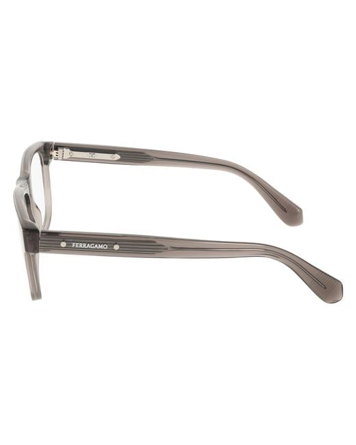 Ferragamo Black Sf3084 020 Optical Frames Acetate Squared Normal for men