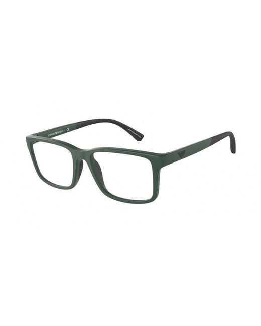 Emporio Armani Black Ea3203 5058 Optical Frames Plastic Squared for men
