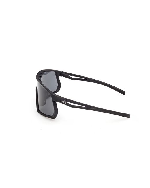 Adidas Originals Black Sp0123 Kentro 02A Sunglasses Injected Smoke Mask Normal for men