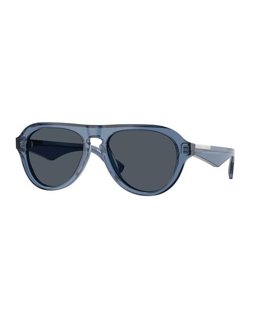 Burberry Black Be4437U 411787 Sunglasses Acetate Pilot Normal for men