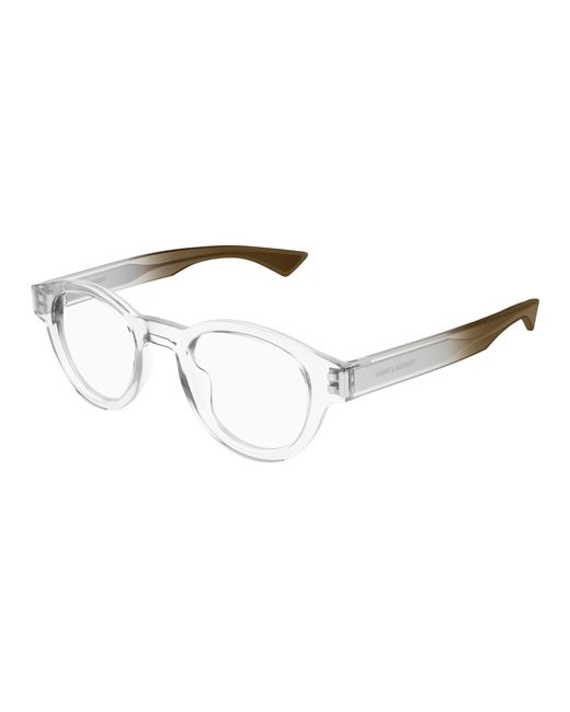 Saint Laurent Black Sl 792 003 Optical Frames Acetate Transparent Round