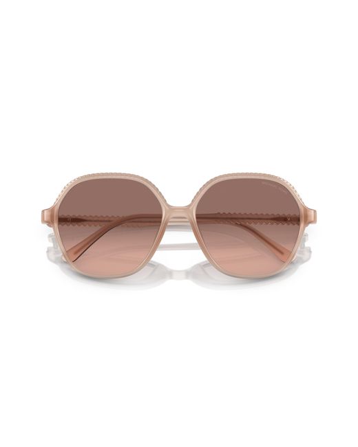 Michael Kors Black Mk2186U Bali 344913 Sunglasses Injected Geometric Normal Shaded
