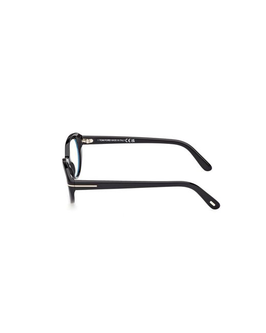 Tom Ford Black Ft6092-B 001 Optical Frames Acetate Round Normal