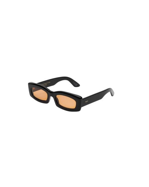 Retrosuperfuture Black Jj9 Zaga Refined Sunglasses Acetate Squared Normal