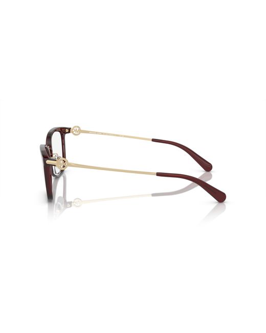 Michael Kors Black Mk4054 Captiva 3949 Optical Frames Injected Transparent Squared Normal