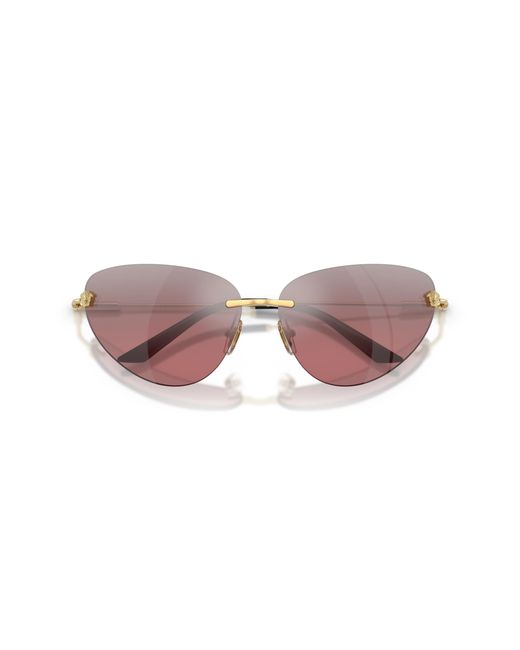 Versace Black Ve2281 10027E Sunglasses Metal Cat Eye Normal Shaded