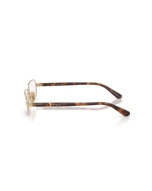 Vogue Eyewear Black Vo4351 848 Optical Frames Metal Transparent Geometric Normal