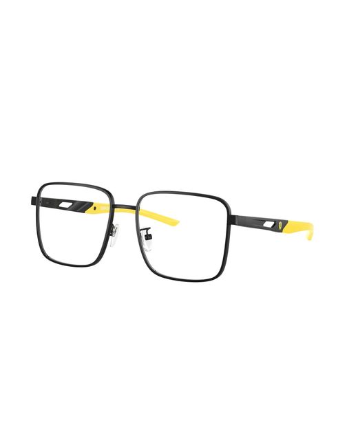 FERRARI SCUDERIA Black Fz7006D 123 Optical Frames Metal Squared Normal for men