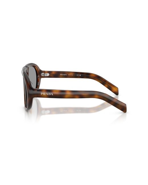 Prada Black Pr C05S 20D50Q Sunglasses Acetate Geometric Normal