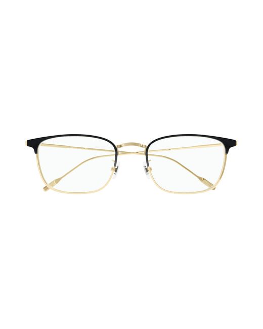 Montblanc Black Mb0192O 001 Optical Frames Metal Geometric for men