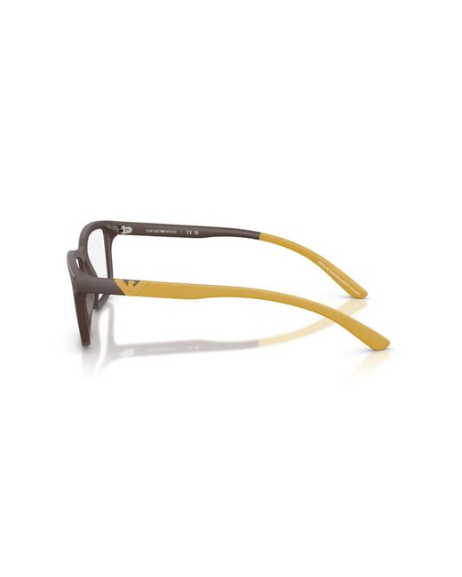 Emporio Armani Black Ea3259 6258 Optical Frames Injected Squared Normal for men