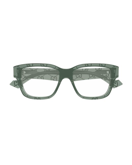 Gucci Black Gg1428O 012 Optical Frames Acetate Transparent Squared for men