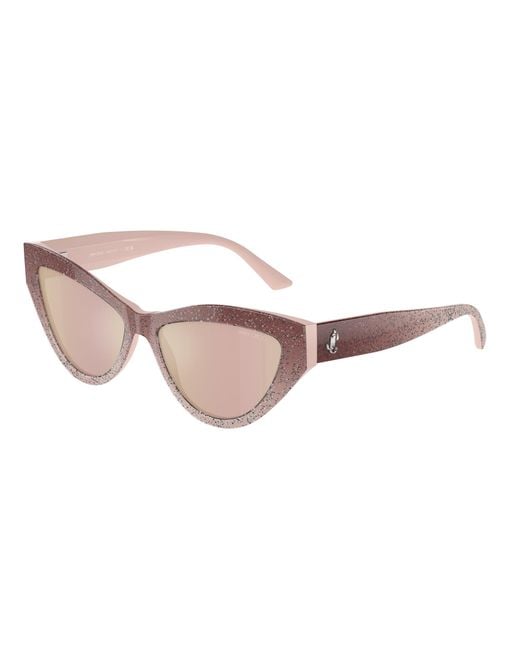 Jimmy Choo Black Jc5004 5047/Z Sunglasses Acetate Cat Eye Normal Mirror