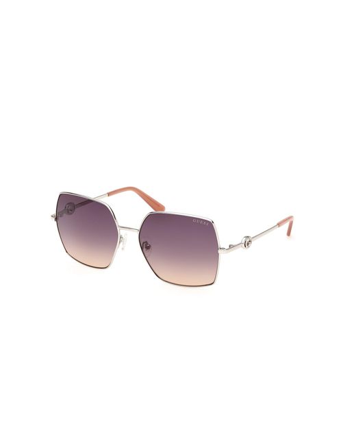 Guess Black Gu00285 10Z Sunglasses Metal Squared Normal
