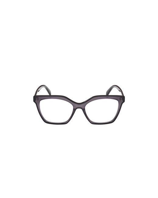 Emilio Pucci Black Ep5239 001 Optical Frames Acetate Geometric Normal