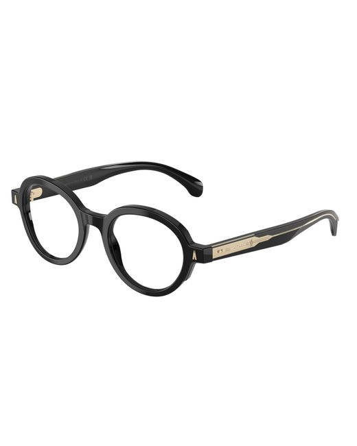 Moncler Black Me2005 3001 Optical Frames Acetate Transparent Round Normal