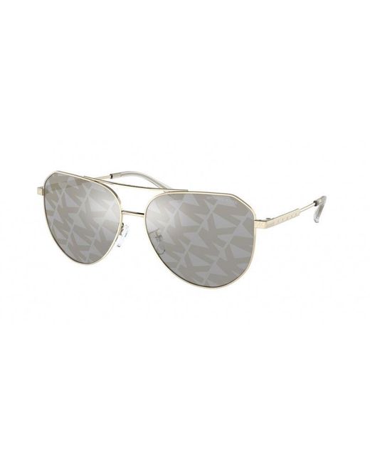 Michael Kors Gray Mk1109 Cheyenne 1014/E Sunglasses Metal Pilot Decoration