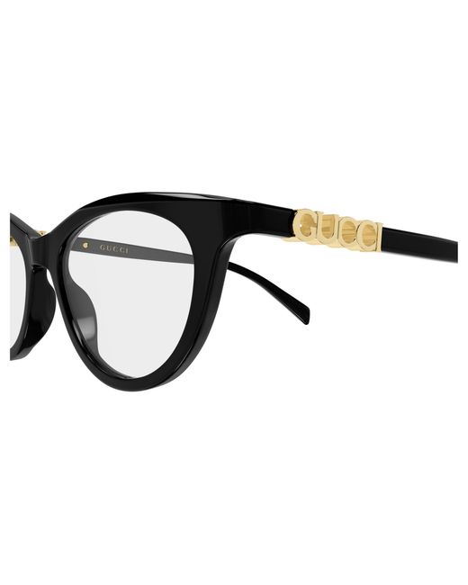 Gucci Black Gg2034O 005 Optical Frames Acetate Transparent Cat Eye