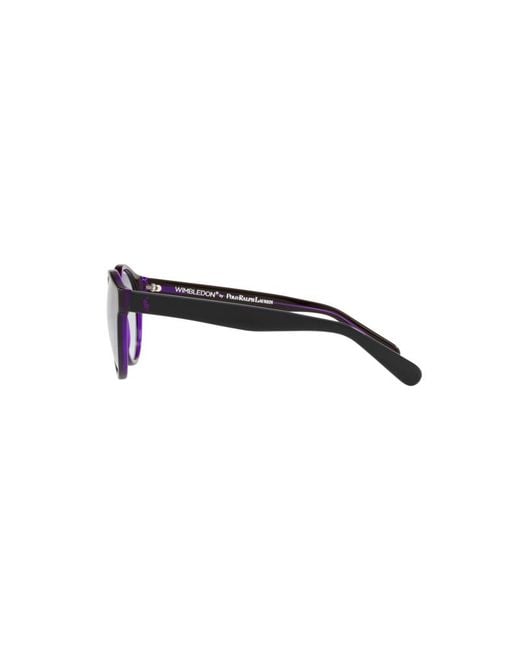 Polo Ralph Lauren Black Ph4101 56991A Sunglasses Acetate Lilac Pantos Normal