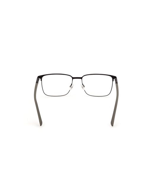 Timberland Black Tb50020 002 Optical Frames Metal Squared Normal for men