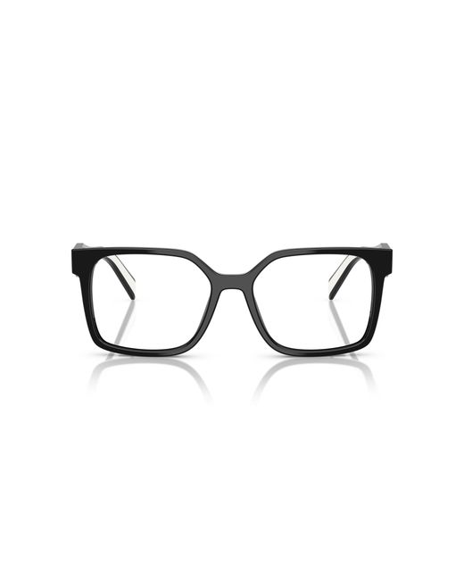 Prada Black Pr B03V 16K1O1 Optical Frames Acetate Squared Normal