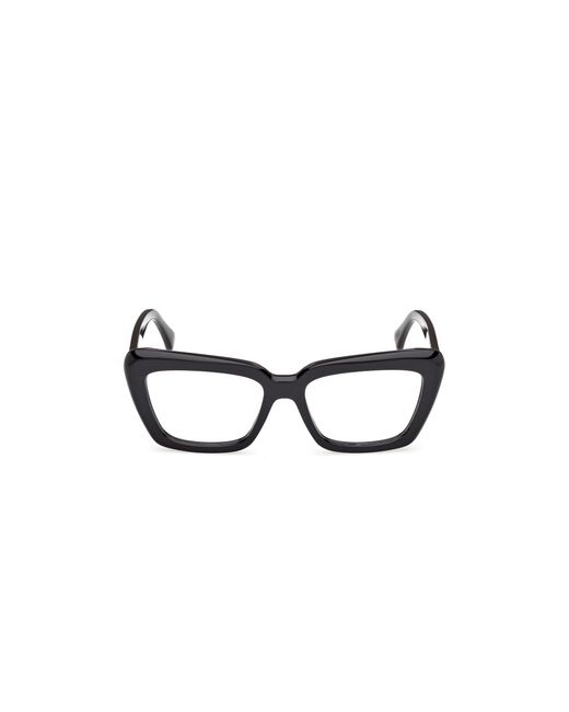 Max Mara Black Mm5210 001 Optical Frames Acetate Cat Eye Normal