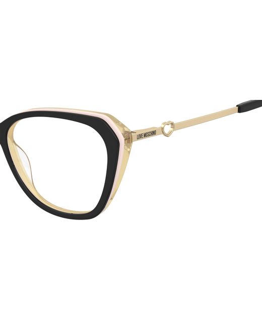 Moschino Black Mol653 Sze Optical Frames Acetate Squared Normal