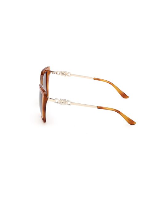 Guess Black Gu00266 53F Sunglasses Injected Squared Normal