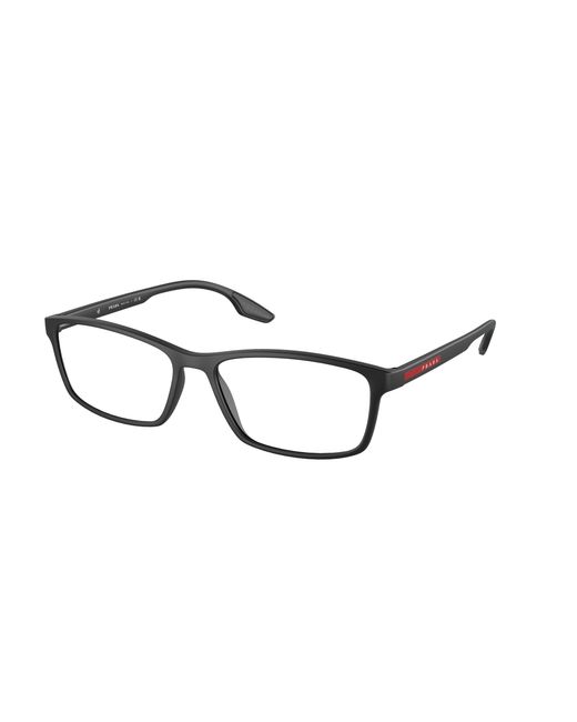 Prada Linea Rossa Black Ps 04Mv Lifestyle 1Bo1O1 Optical Frames Nylon Squared Normal for men