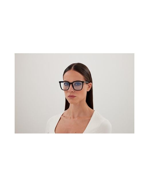 Saint Laurent Black Sl M146 Opt 001 Optical Frames Acetate Transparent Squared