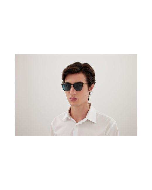 Montblanc Black Mb0354S 005 Sunglasses Injected Squared for men