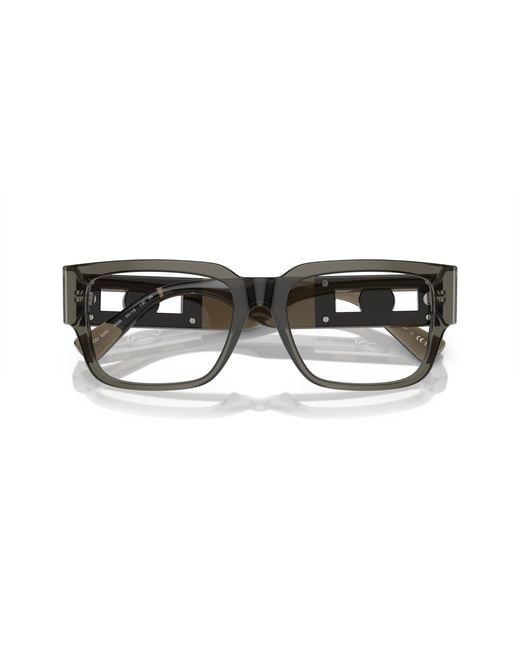 Versace Black Ve3350 5436 Optical Frames Acetate Squared for men