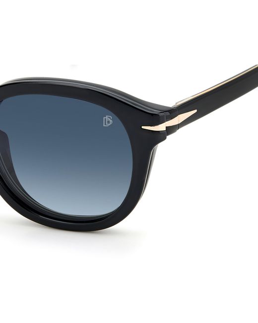 David Beckham Black Db 1080/Cs 2M2/Z7 Sunglasses Acetate Round Clip-On for men