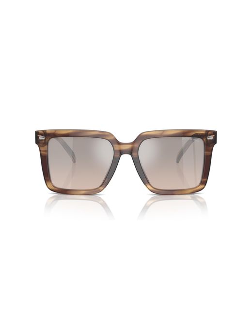Michael Kors Black Mk2217U Abruzzo 39776I Sunglasses Acetate Squared Normal Mirror for men