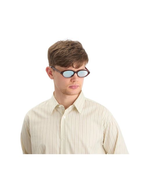 Retrosuperfuture Black 3Wh Parola Diversa Sunglasses Acetate Round Normal