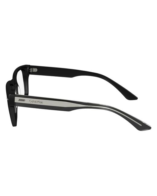 Calvin Klein Black Ck24521 001 Optical Frames Acetate Squared Normal for men