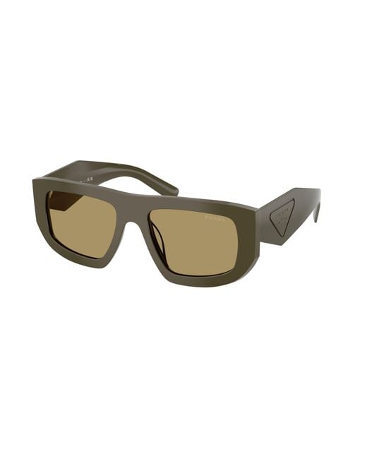 Prada Black Pr D04Su 26J70G Sunglasses Acetate Geometric Normal