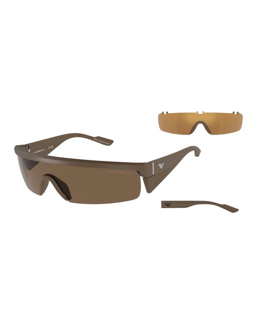 Emporio Armani Black Ea4204U 601273 Sunglasses Injected Squared Normal for men