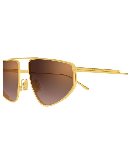 Bottega Veneta Black Bv1466S 004 Sunglasses Metal Pilot