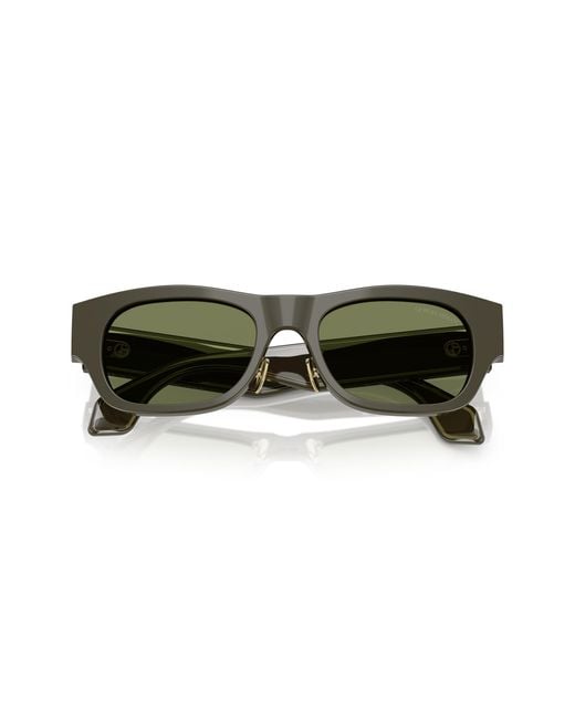 Giorgio Armani Green Ar8224 61582A Sunglasses Acetate Pillow Normal for men