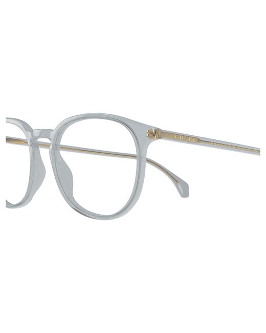 Gucci Black Gg0551O 014 Optical Frames Acetate Transparent Round for men