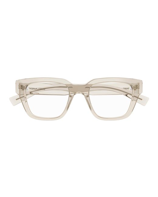 Saint Laurent Black Sl 804 004 Optical Frames Acetate Transparent Squared