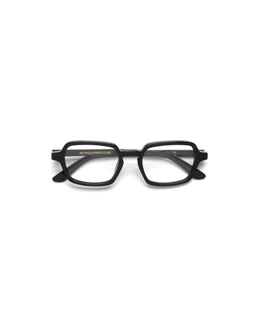 Retrosuperfuture Black 0Ry Numero 141 Nero Optical Frames Acetate Squared