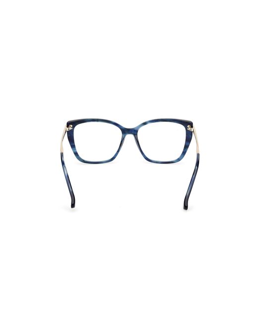 Max Mara Black Mm5007 092 Optical Frames Acetate Squared Normal