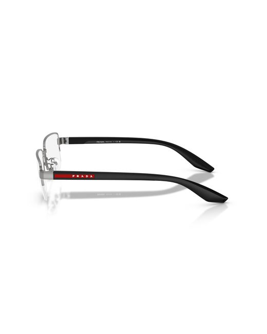 Prada Linea Rossa Black Ps 51Sv 7Cq1O1 Optical Frames Metal Pillow Normal for men