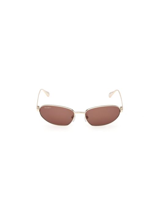 MAX&Co. Black Mo0160 32E Sunglasses Metal Round Normal
