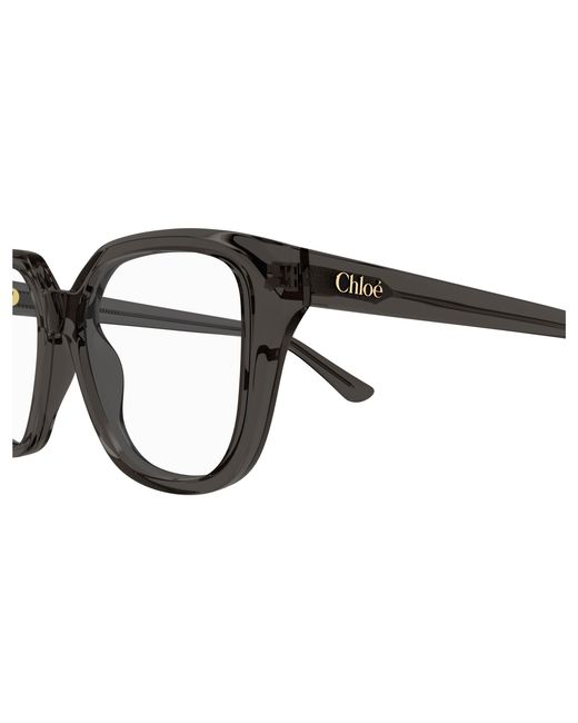 Chloé Black Ch0293O 005 Optical Frames Acetate Transparent Squared