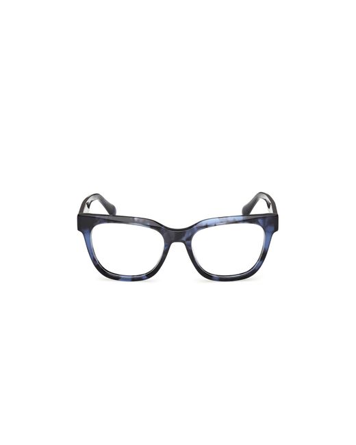 MAX&Co. Black Mo5187 55A Optical Frames Acetate Squared Normal